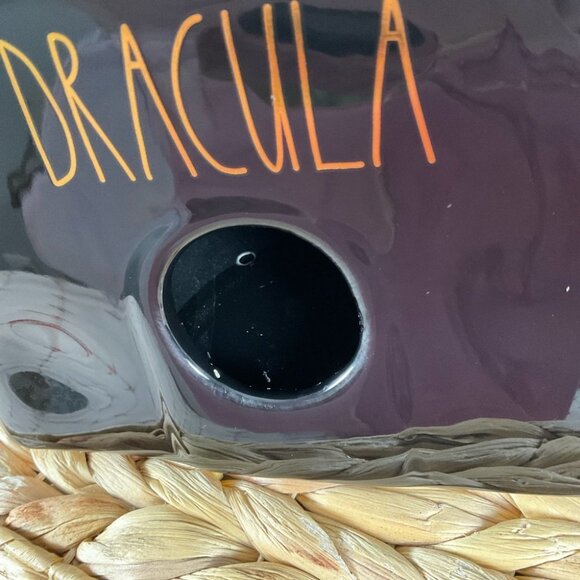 Rae Dunn Artisan Collection Dracula Castle Birdhouse Black & Gold New in Box - Picture 3 of 9